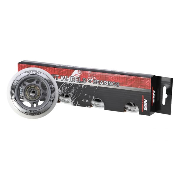 RULLER HJUL SÆT 72MM 82A ABEC-7 LEJER NILS EXTREME