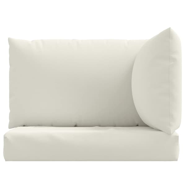 vidaXL pallehynder til sofa, 3 stk., cremefarvet stof