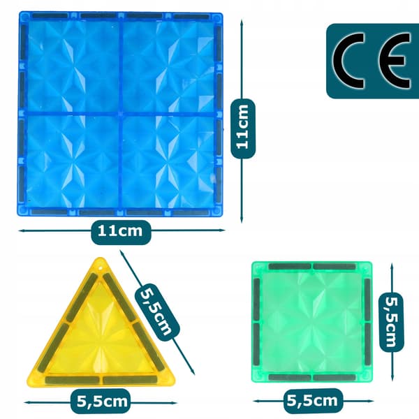 [paket] Magnetiska block 45 st + dinosaurier Z3161