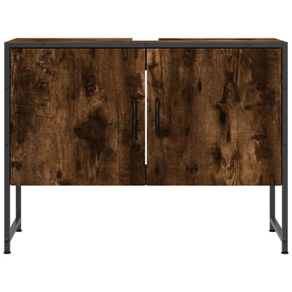 vidaXL vaskeskab røget eg 80x33x60 cm