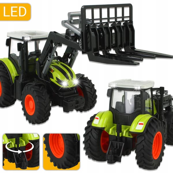 Fjernstyret traktor med trailer, rive og tilbehør Z1009