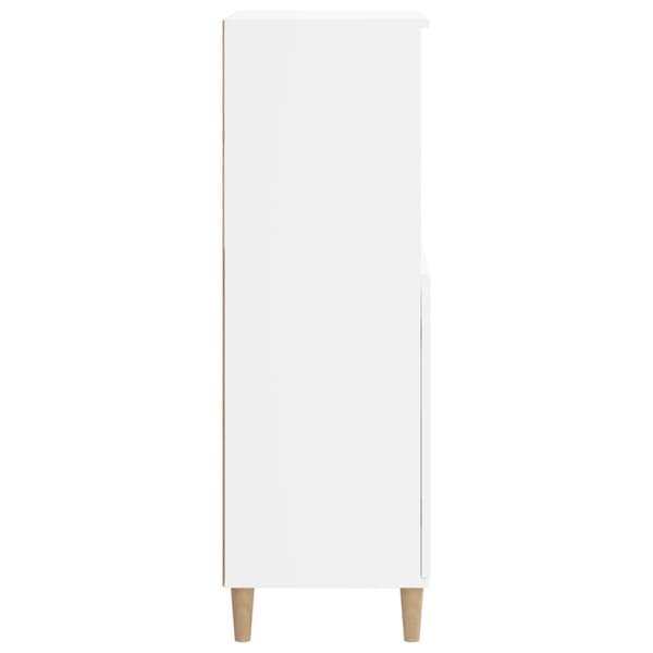 vidaXL Högskåp vit 60x36x110 cm