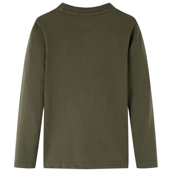 Barn långärmad t-shirt, khaki, 104