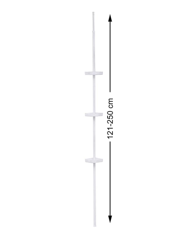 Teleskopisk badeværelseshylde maks. 250 cm