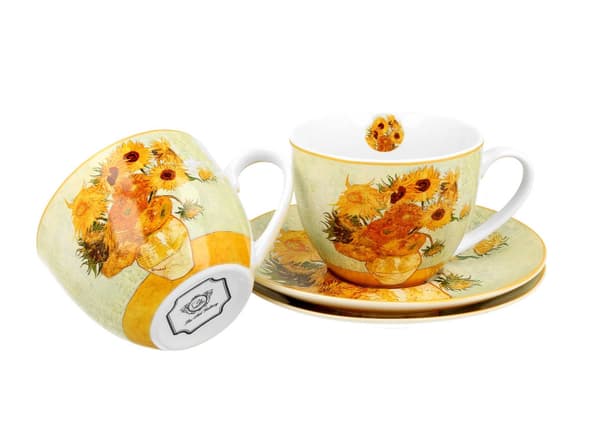 Set med 2 Van Gogh solrosmuggar
