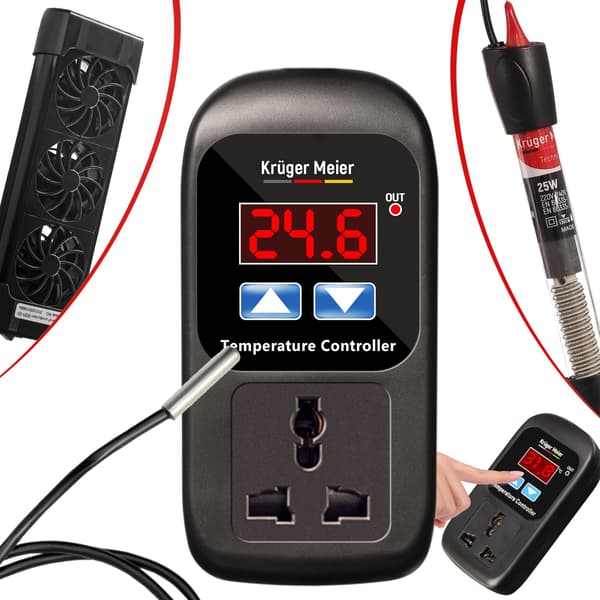 Kruger Meier Carbonne - elektronisk termostat