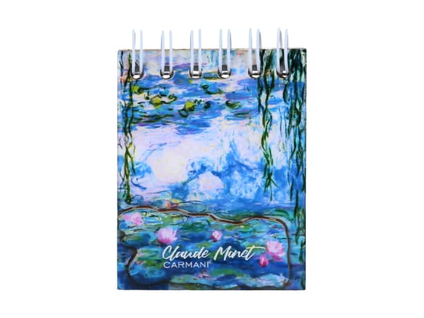 Carmani, magnetisk notesbog 6x9cm - Claude Monet/Åkander