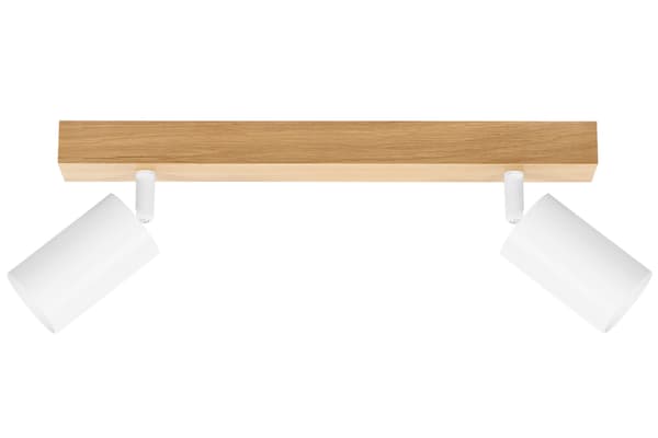 Moderne hvid lampe - 2 x GU10 - L=35 cm