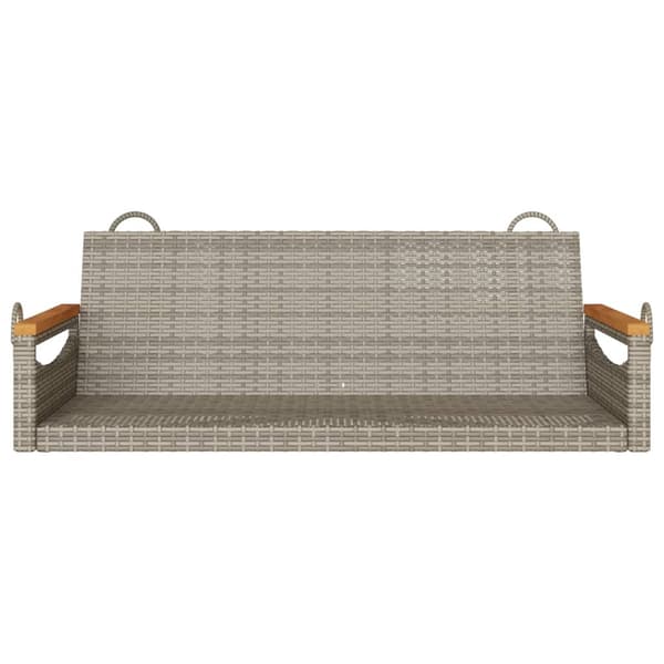 vidaXL Keinutuoli, harmaa, 109x62x40 cm, polyrottinki