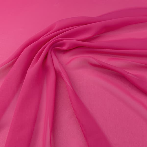 Chiffonmateriale, magenta farve