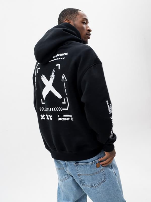 Techwear Oversize Hoodie Herr Black Point X Impulse M