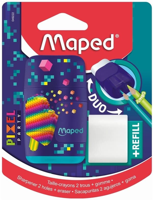 Forbind Pixel 2-huls MAPED-spidser med viskelæder