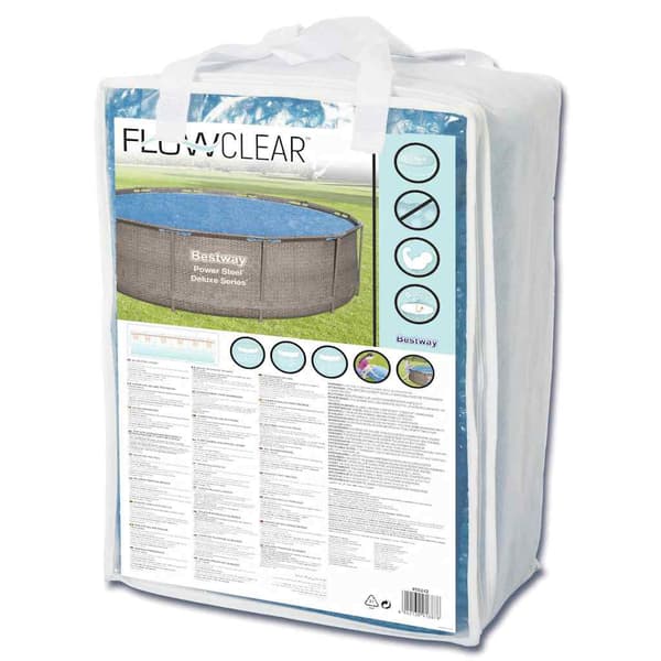 Bestway Flowclear solcellsbassängskydd, 356 cm