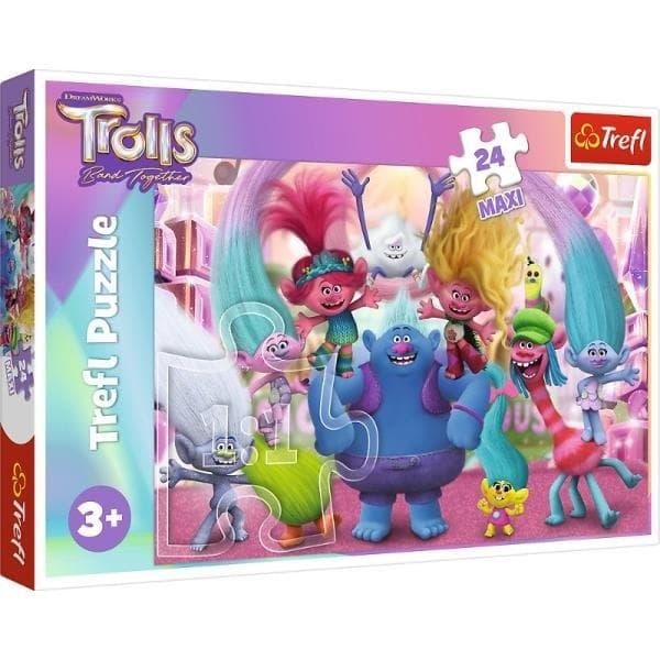 24 maxi-pussel I trollens värld TREFL