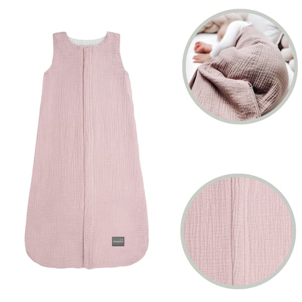 Muslin sovepose S (4-24 måneder) Pink