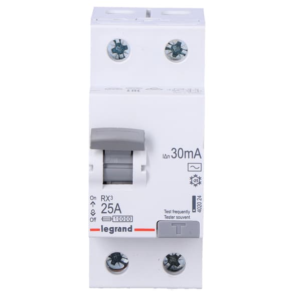 RX3 2P 25A 30MA AC-typ differentialbrytare