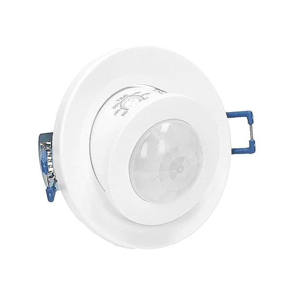 Rörelsesensor för tak, pendlad, LED, 360°, 800W, IP20, infälld