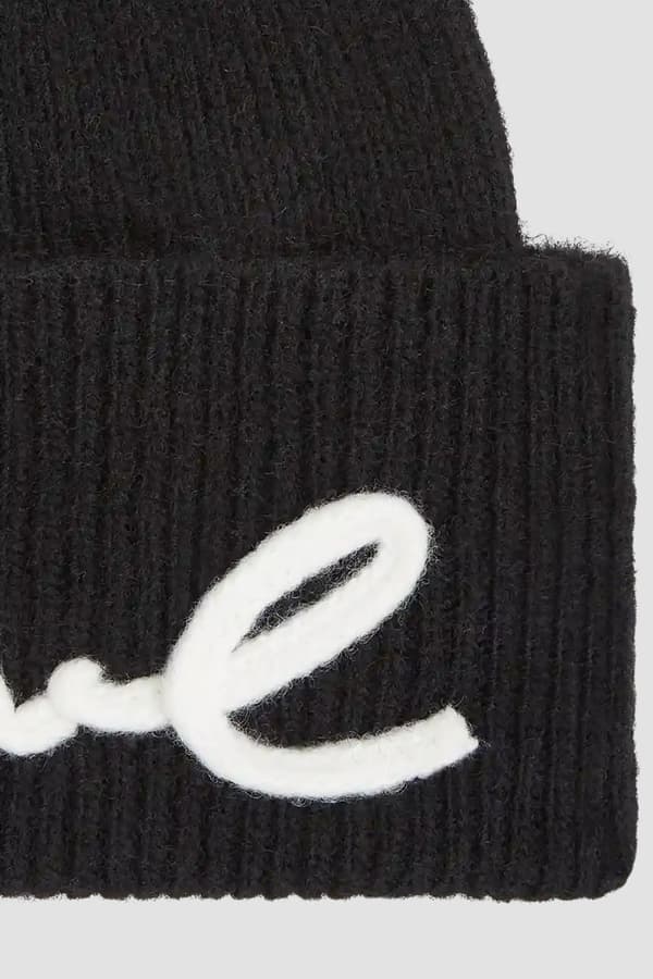 Karl Lagerfeld sort uldblandingshat til kvinder