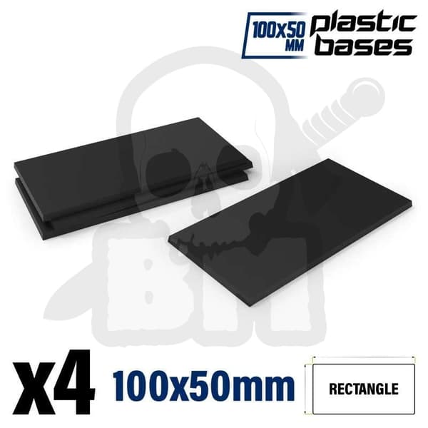 GSTU503333 Rektangulær plastbase 100x50mm