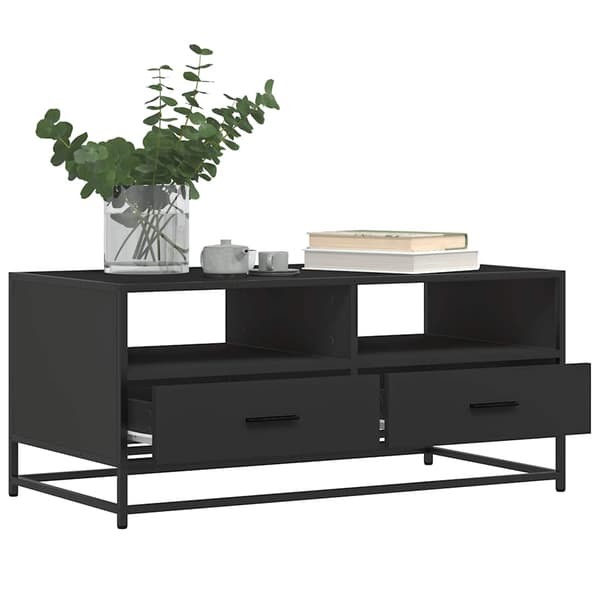 vidaXL sofabord, sort 100x50x45 cm