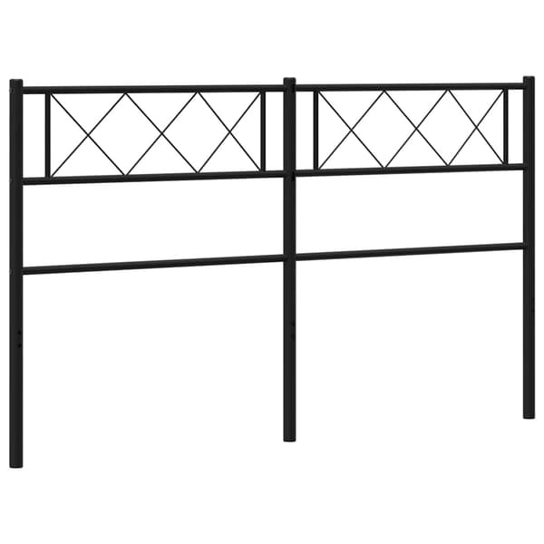 vidaXL metalsengegavl sort 150 cm