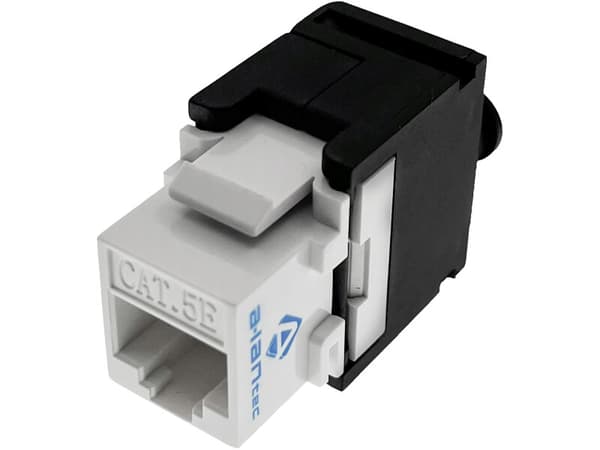 Værktøjsfrit RJ45 UTP cat.5e keystone-modul alantec plus intertek-certificeret