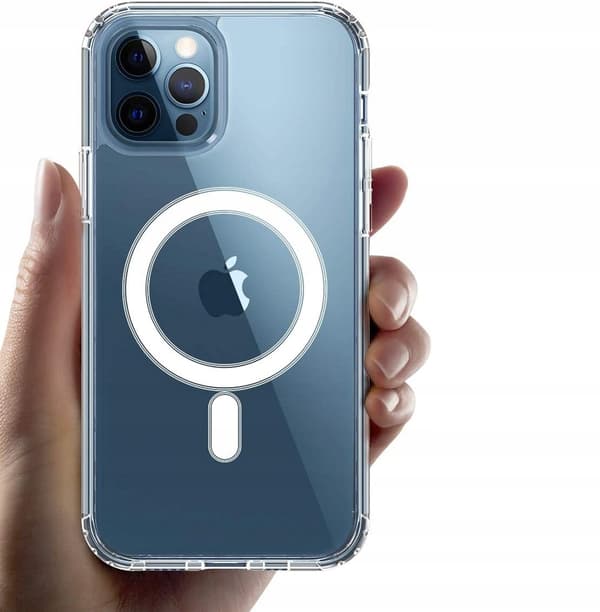 Fodral för iPhone 12 FÖRSTÄRKT 360° för MAGSAFE CLEAR CASE + 9H Glass