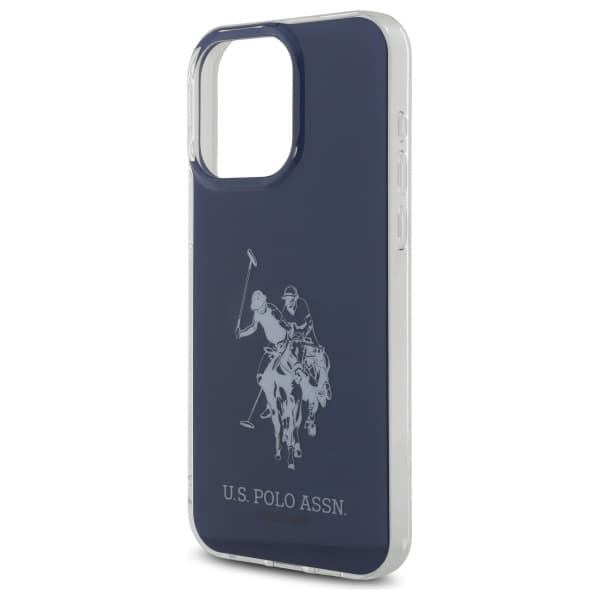 US Polo Shiny Big Logo Cover til iPhone 15 Pro Max, Blå