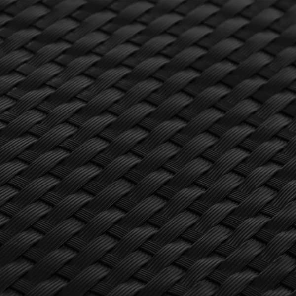 vidaXL balkonskærm, sort, 600x90 cm, polyrattan