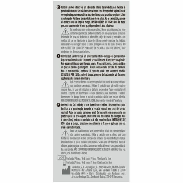 Control Infinity Silikone Smøremiddel 75 ml - Langtidsvirkende Fugtighedscreme