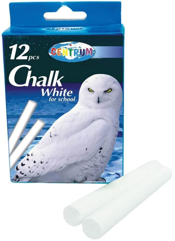 Vit tavlekrita 12 st 80370
