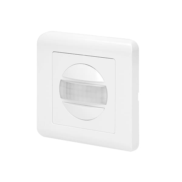 Infälld rörelsesensor för ramlåda 160° 300W vit