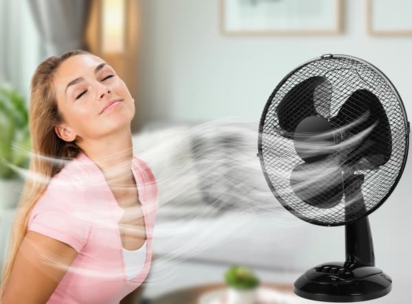 FRIO skrivbordsfläkt svart