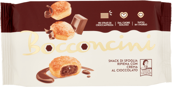 Vicenzi Bocconcini chokoladecreme kager 100g