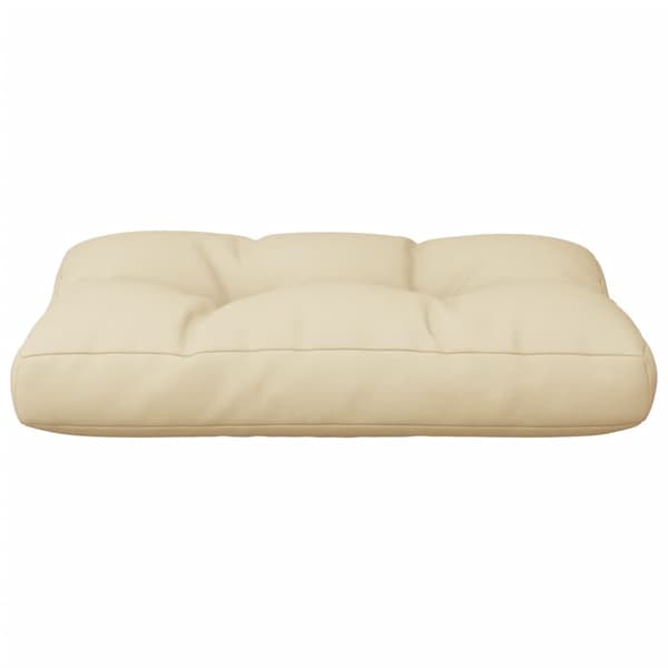 vidaXL Pallkudde, Beige, 60x40x12 cm, Tyg