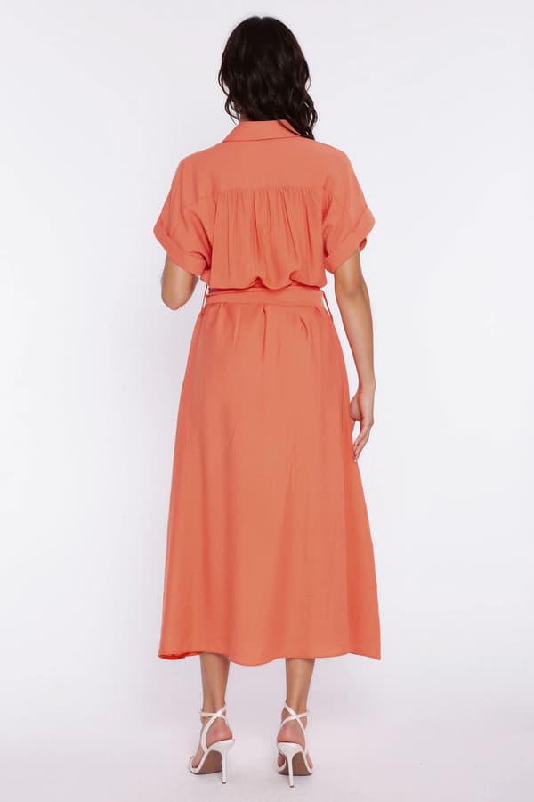 Skjortklänning - orange 36/38