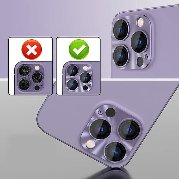 ENKAY Linsedæksel til iPhone 14 Pro / 14 Pro Max, Lilla