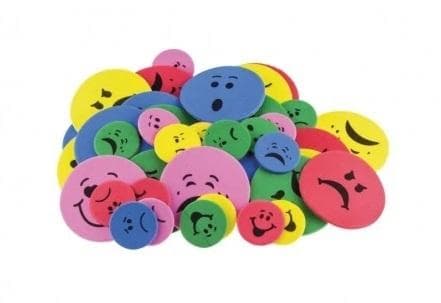 Smiley skumklistermærker 50 stk.