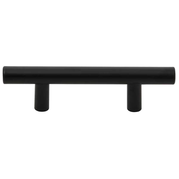 vidaXL skabsgreb 10 stk. sort 64 mm rustfrit stål
