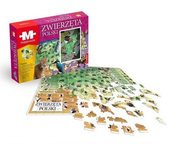 Mappuzzle - Puolan eläimet