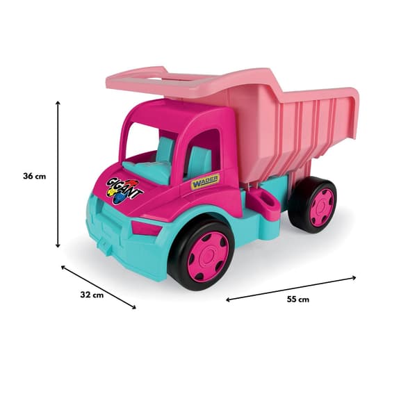 Kæmpe dumptruck lyserød 65006