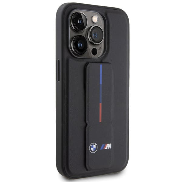 BMW Grip Hot Stamp-cover til iPhone 15 Pro Max, sort