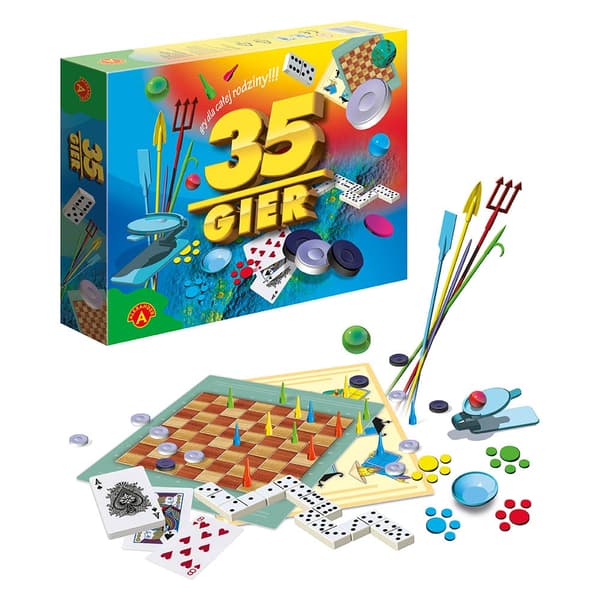 Set med 35 spel. Brädspel. Alexander
