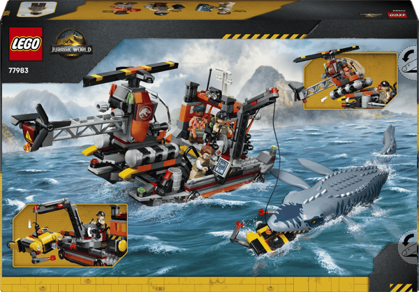 LEGO Jurassic World Mosasaur Båtattack 703 Bitar (77983)