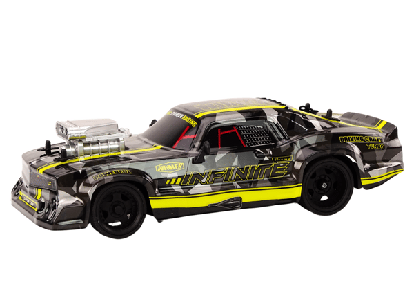 RC-bil 1:16 gummihjul drift svart