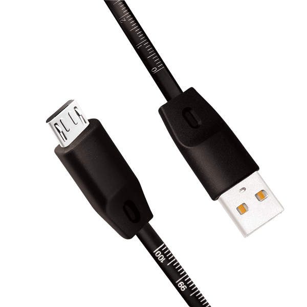 LogiLink USB-A - Micro USB -kaapeli 1m, musta, synkronointilatauksella