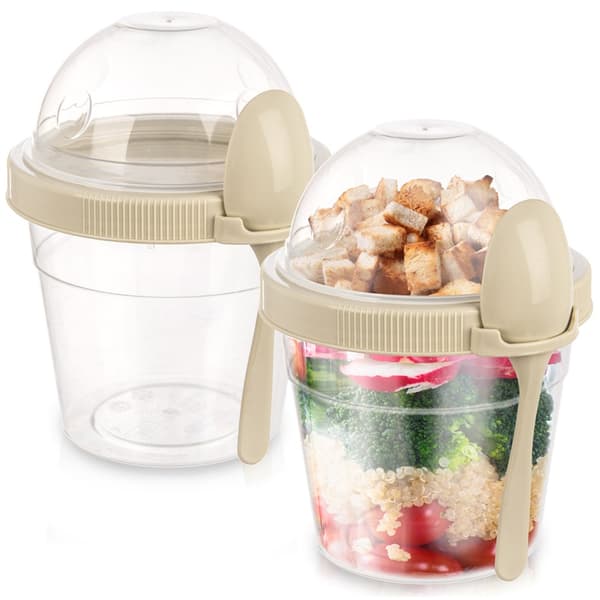 Yoghurtkopp med sked lunchlåda 400 ml 2 st