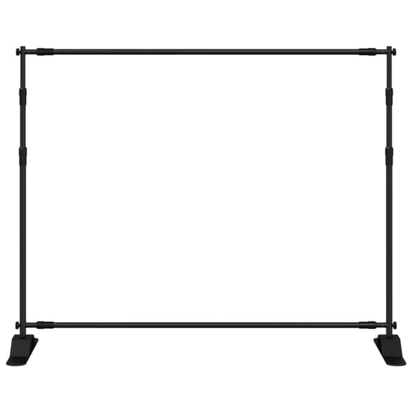 vidaXL baggrundsstativ sort 254x243 cm stål