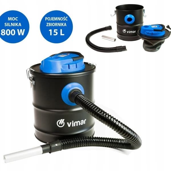 Dammsugare för öppen spis 15L 800W Vimar
