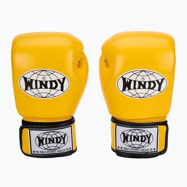 Windy Classic ægte læderboksehandsker 14OZ gule